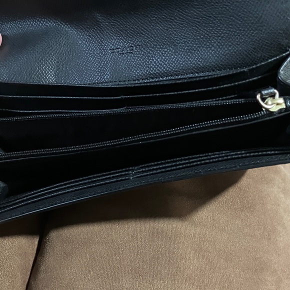 Coach Brown and Black Signature Wallet - Picture 8 of 9